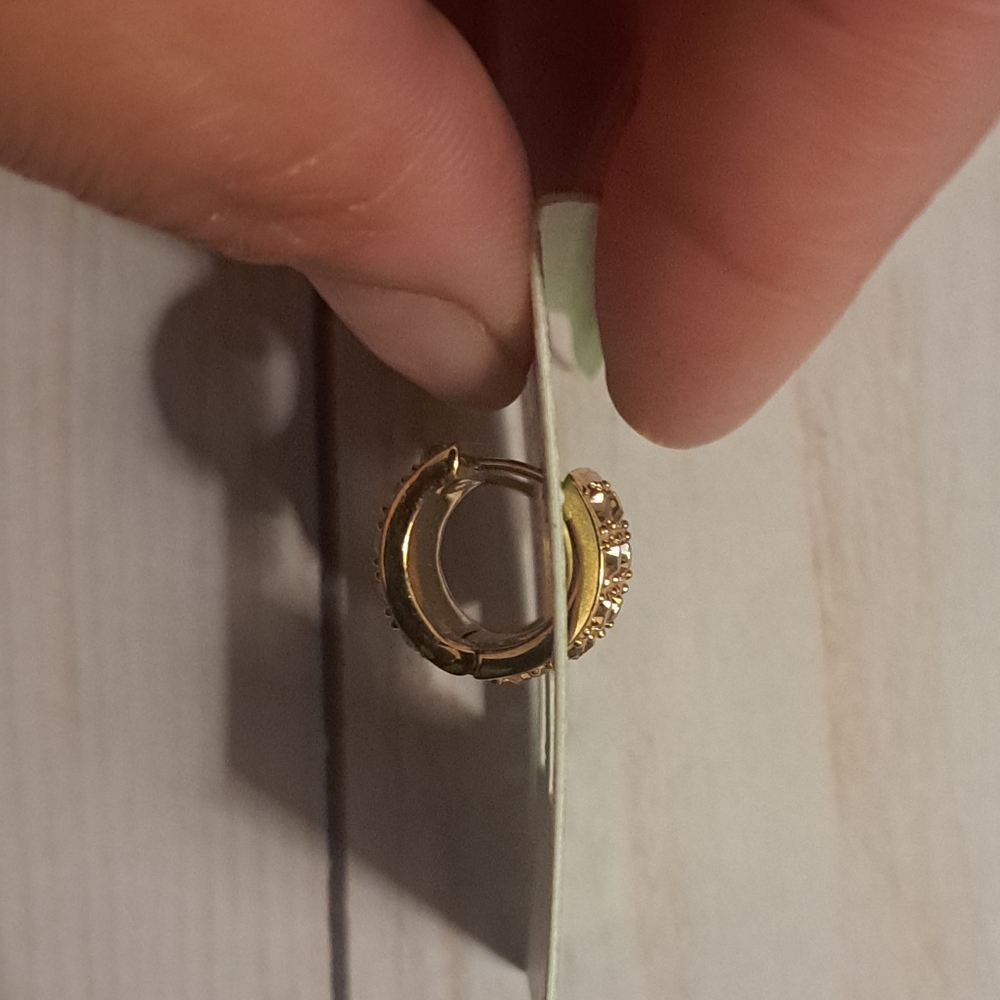 Kate Spade Gold Crystal Earrings - Picture 3 of 4